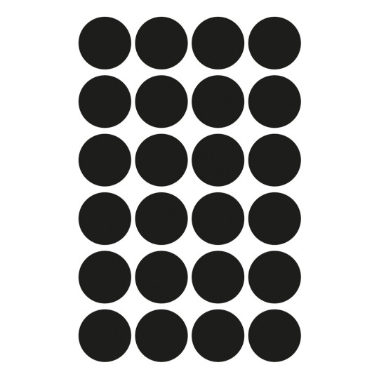 Imagine foaie individuală, articol: 3003, puncte de marcare, format: ⌀ 18 mm, 24 puncte de marcare/foaie.