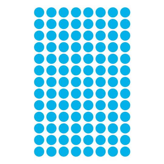 Imagine foaie individuală, articol: 3011, puncte de marcare, format: ⌀ 8 mm, 104 puncte de marcare/foaie.