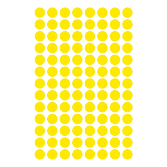 Imagine coală individuală, articol: 3013, puncte de marcare, format: ⌀ 8 mm, 104 puncte de marcare/coală.