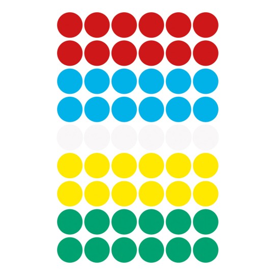 Reprezentare foaie individuală, articol: 3088, puncte de marcare, format: ⌀ 12 mm, 54 puncte de marcare/foaie?