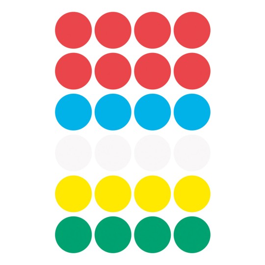 Imagine foi individuală, articol: 3089, puncte de marcare, format: ⌀ 18 mm, 24 puncte de marcare/foaie?