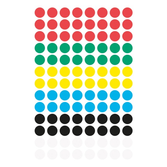 Imagine foaie unică, articol: 3090, puncte de marcare, format: ⌀ 8 mm, 104 puncte de marcare/foaie.