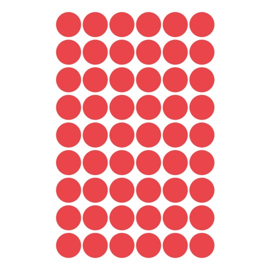 Imagine foaie individuală, Articol: 3141, Puncte de marcare, Format: ⌀ 12 mm, 54 puncte de marcare/foaie.