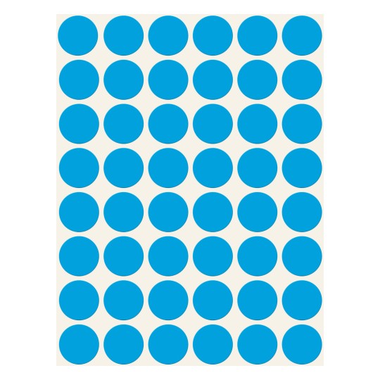 Imagine foaie individuală, articol: 3375, puncte de marcare, format: ⌀ 18 mm, 48 puncte de marcare/foaie?