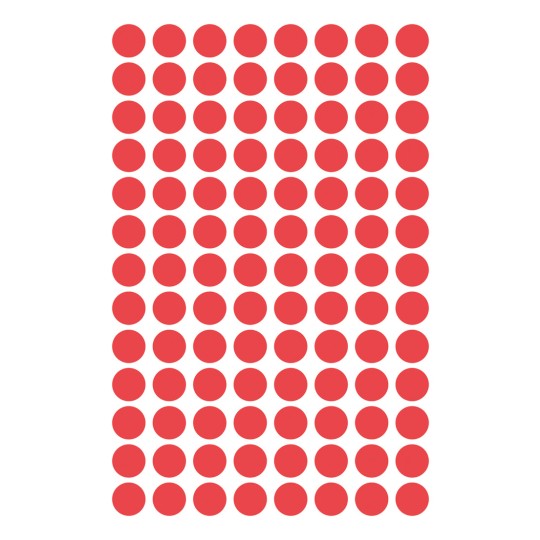 Imagine foaie individuală, articol: 3589, puncte de marcare, format: ⌀ 8 mm, 104 puncte de marcare/foaie?