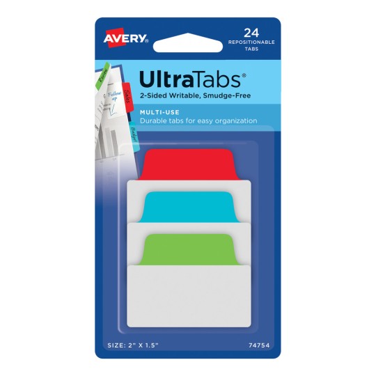 Imaginea produsului: Avery Zweckform, Articol: 74754, Benzi adezive, 50,8 x 38,1 mm, Pachet mic, 24 bucăți.