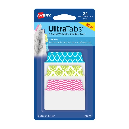 Imagine produs: Avery Zweckform, Articol: 74774, benzi adezive, 50,8 x 38,1 mm, pachet mic, 24 bucăți.