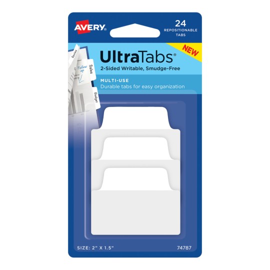 Imaginea produsului: Avery Zweckform, articol: 74787, benzi adezive, 50,8 x 38,1 mm, pachet mic, 24 bucăți