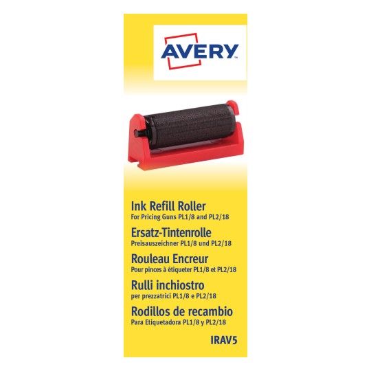 Imaginea ambalajului: Rola de rezervă pentru etichetator de prețuri Avery Zweckform, Articol: IRAV5, Format: 58 x 161 x 14 mm, Conținut: 5 bucăți, /rolă?