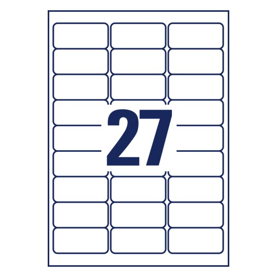 Desen perforat foaie individuală A4, Articol: L7874-20, Etichete de hârtie cu aderență puternică, Format: 63,5 x 29,6 mm, 27 etichete/foaie?