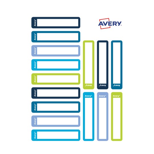 Ilustrație foaie unică, articol: RESMI30G, etichete pentru marcarea stilourilor, format: 10 x 50 mm, 15 etichete/foaie.