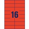 Desen de ștanțare foaie unică A4, Articol: 3452, Etichete colorate, Format: 105 x 37 mm, 16 etichete/foaie?
