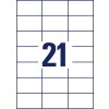 Desen de perforare foaie unică A4, Articol: 6174, Etichete universale, Format: 70 x 42,3 mm, 21 etichete/foaie?