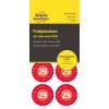 Avery inspection label packaging showing red circular 2029 year stickers