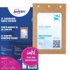Imagine pachet cu tablou de carduri: Avery Zweckform etichete pentru nume mari, Articol: 4839XL, Format: 105 x 148 mm, Aprobat pentru imprimare: Laser alb-negru, laser color, inkjet, laser, Conținut: 50 de etichete pentru nume / 52 etichete inserabile / 13 coli, /col?