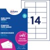 Pachet de inserții pentru ecusoane Avery, cu foaie de etichete și număr mare 14?
