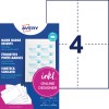 Pachet de inserții Avery pentru ecusoane cu foaie exemplu de ecusoane și un grafic mare cu numărul 4?