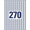 Desen de ștanțare foaie individuală A4, articol: L4730REV-10, etichete, detașabile, birou acasă, pachet mic, format: 17,8 x 10 mm, 270 etichete/foaie.
