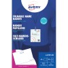 Pachet de ecusoane pliabile Avery cu ecuson cu șnur prezentat pe o cămașă albastră?