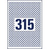 Desen de perforare pentru hârtie A4 individuală, Articol: L6019REV-25, Etichete rotunde, detașabile, Format: ⌀ 10 mm, 315 etichete/coală.