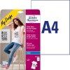 Imagine pachet cu coală de etichete: Avery Zweckform Folii de transfer pentru textile deschise, Articol: MD1002, Format: 210 x 297 mm, Compatibilitate imprimantă: Inkjet, Conținut: 10 coli, /coală?